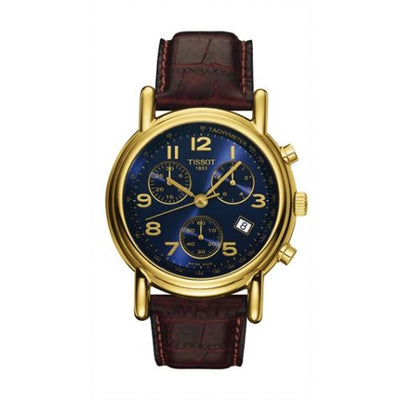 Watch Winder for watch Tissot Carson Carson Chronograph Quartz 39.7 Yellow Gold / Blue / Strap