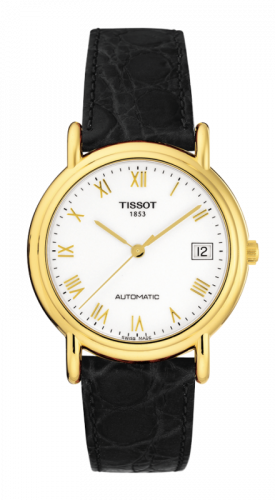 Watch Winder for watch Tissot Carson Carson Automatic 35.5 Yellow Gold / White / Strap