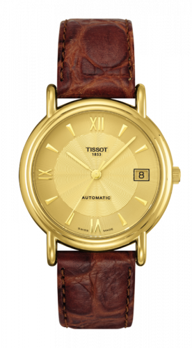 Watch Winder for watch Tissot Carson Carson Automatic 35.5 Yellow Gold / Champagne / Strap