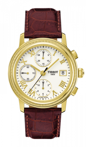 Remontoir à montres pour montre Tissot Bridgeport Bridgeport Automatic Chronograph Yellow Or