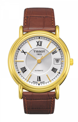 Watch Winder for watch Tissot Carson Carson Automatic 35.5 Yellow Gold / Silver / Strap