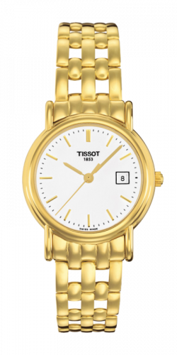 Remontoir à montres pour montre Tissot Carson Carson Quartz 27 Yellow Or / Blanc / Bracelet