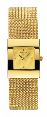 Watch Winder for watch Tissot Bellflower Bellflower Square Yellow Gold / Champagne / Bracelet