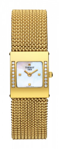Watch Winder for watch Tissot Bellflower Bellflower Square Yellow Gold / Diamond / Bracelet