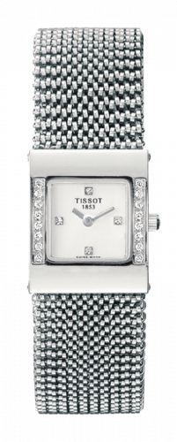 Watch Winder for watch Tissot Bellflower Bellflower Square White Gold / Diamond / Silver / Bracelet