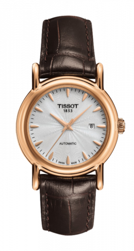 Remontoir à montres pour montre Tissot Carson Carson Automatic 29.7 Rose Or / Argent / Strap
