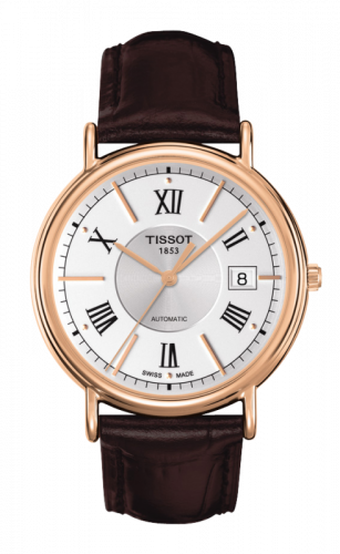 Watch Winder for watch Tissot Carson Carson Automatic 40 Rose Gold / Silver / Strap