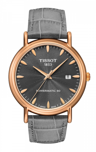 Watch Winder for watch Tissot Carson Carson Powermatic 80 40 Rose Gold / Grey / Strap