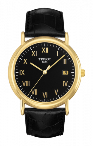 Watch Winder for watch Tissot Carson Carson Quartz 40 Yellow Gold / Black / Strap