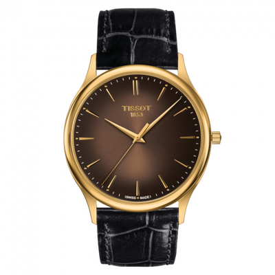 Remontoir à montres pour montre Tissot T-Or Excellence 18K Yellow Or / Marron