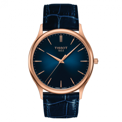 Remontoir à montres pour montre Tissot T-Or Excellence 18K Rose Or / Bleu