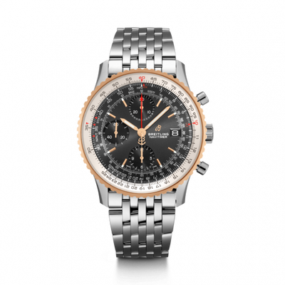 Watch Winder for watch Breitling Navitimer Navitimer 1 Chronograph 41 Stainless Steel / Red Gold / Black / Bracelet