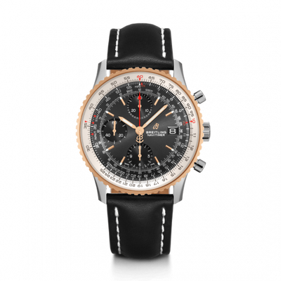 Remontoir à montres pour montre Breitling Navitimer Navitimer 1 Chronograph 41 Stainless Steel / Red Or / Noire / Calf / Folding