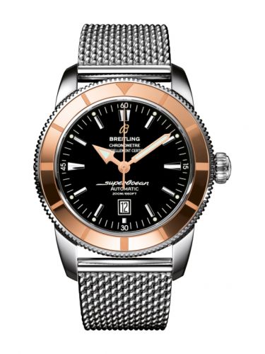 Remontoir à montres pour montre Breitling Superocean Heritage Superocean Heritage 46 Stainless Steel / Red Or / Noire / Milanese