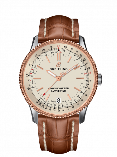 Remontoir à montres pour montre Breitling Navitimer Navitimer 1 38 Automatic Stainless Steel / Red Or / Argent / Croco / Pin