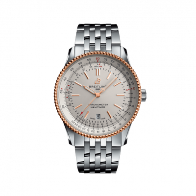 Remontoir à montres pour montre Breitling Navitimer Navitimer Automatic 41 Automatic Stainless Steel / Rose Or / Argent / Bracelet