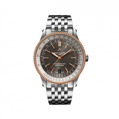 Remontoir à montres pour montre Breitling Navitimer Navitimer Automatic 41 Automatic Stainless Steel / Rose Or / Gris / Bracelet