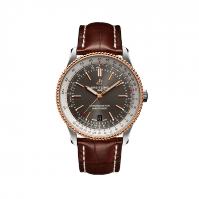 Remontoir à montres pour montre Breitling Navitimer Navitimer Automatic 41 Automatic Stainless Steel / Rose Or / Gris / Croco / Folding