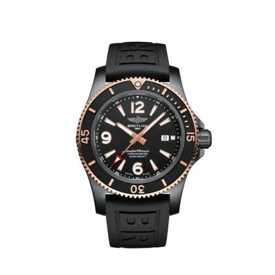 Remontoir à montres pour montre Breitling Superocean Superocean 46 Noiresteel / Red Or / Noire / Rubber