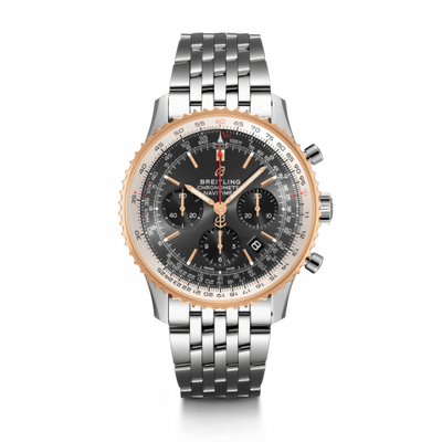 Remontoir à montres pour montre Breitling Navitimer Navitimer 1 B01 Chronograph 43 Stainless Steel / Red Or / Gris / Croco / Pin