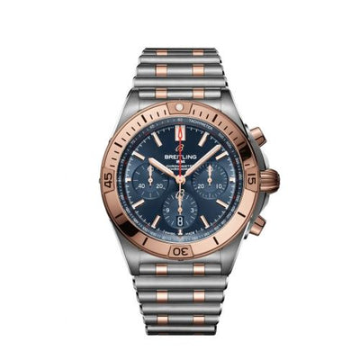 Remontoir à montres pour montre Breitling Chronomat Chronomat B01 42 Stainless Steel / Red Or / Bleu / Rouleaux