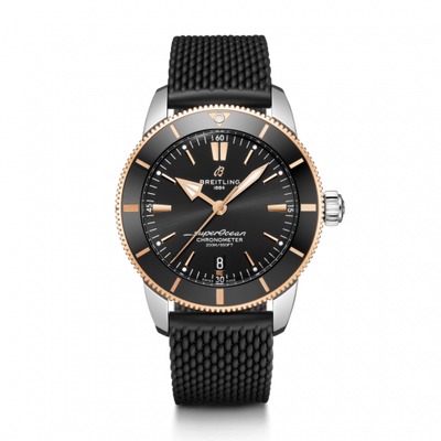 Watch Winder for watch Breitling Superocean Heritage Superocean Heritage II B20 Automatic 44 Stainless Steel - Red Gold / Black / Rubber / Folding