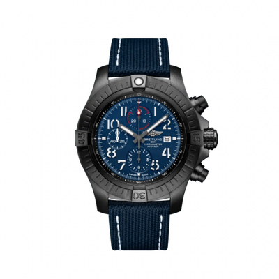 Watch Winder for watch Breitling Avenger Avenger Chronograph 48 Night Mission / Blue / Military / Pin