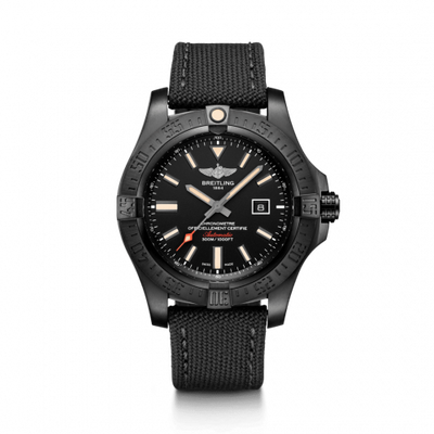 Watch Winder for watch Breitling Avenger Avenger Blackbird 48 Black Titanium / Volcano Black / Military / Pin