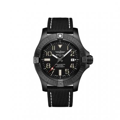 Watch Winder for watch Breitling Avenger Avenger Automatic 45 Seawolf Night Mission / Black / Military / Pin