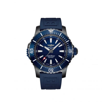 Remontoir à montres pour montre Breitling Superocean Superocean II 48 Titanium / Bleu / Rubber / Pin