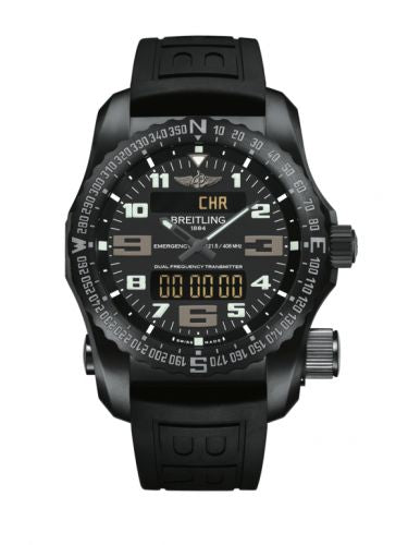 Remontoir à montres pour montre Breitling Emergency Emergency II Night Mission / Noire / Rubber / Folding