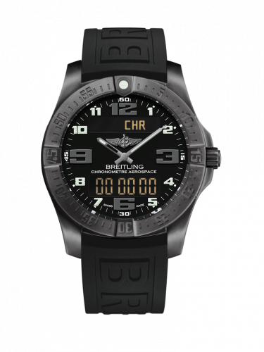 Remontoir à montres pour montre Breitling Aerospace Aerospace Evo Night Mission / Noire / Rubber / Folding