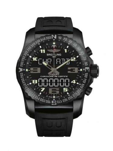 Remontoir à montres pour montre Breitling Cockpit B50 Cockpit B50 Night Mission / Noire / Rubber / Folding