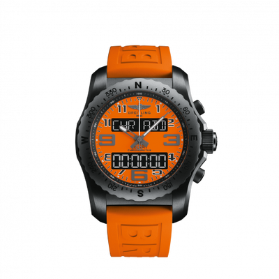 Remontoir à montres pour montre Breitling Cockpit B50 Cockpit B50 Night Mission / Orange / Rubber / Folding / Orbiter