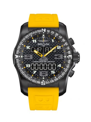 Remontoir à montres pour montre Breitling Cockpit B50 Cockpit B50 Night Mission / Carbon Yellow / Rubber / Boutique Edition