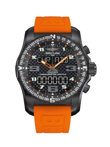 Remontoir à montres pour montre Breitling Cockpit B50 Cockpit B50 Night Mission / Carbon Orange / Rubber / Boutique Edition