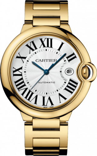 Watch Winder for watch Cartier Ballon Blue de Cartier Ballon Blue de Cartier 42 Automatic Yellow Gold / Silver / Bracelet