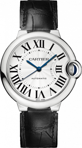 Watch Winder for watch Cartier Ballon Blue de Cartier Ballon Blue de Cartier 36 Automatic Stainless Steel / Silver