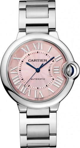 Watch Winder for watch Cartier Ballon Blue de Cartier Ballon Blue de Cartier 36 Automatic Stainless Steel / Pink / Bracelet