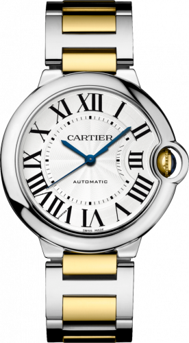 Watch Winder for watch Cartier Ballon Blue de Cartier Ballon Blue de Cartier 36 Automatic Stainless Steel / Yellow Gold / Silver / Bracelet