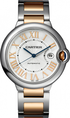 Watch Winder for watch Cartier Ballon Blue de Cartier Ballon Blue de Cartier 42 Automatic Stainless Steel / Pink Gold / Silver / Bracelet