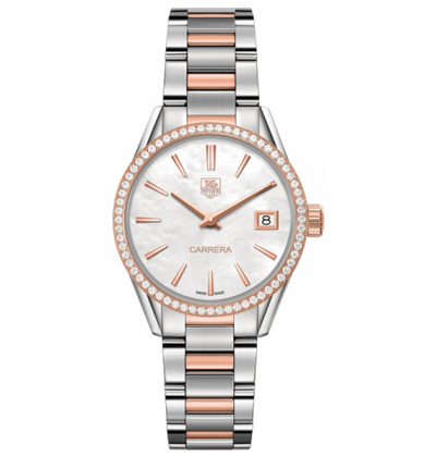 Uhrenbeweger für Uhr TAG Heuer Carrera Carrera Lady Quartz 32 Stainless Steel / Rose Gold / Diamond / MOP / Bracelet