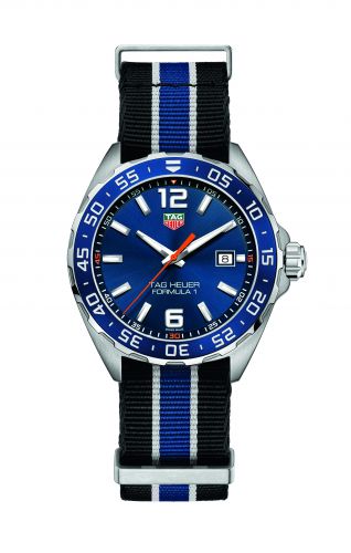 Uhrenbeweger für Uhr TAG Heuer Formula 1 Formula 1 Quartz 43 Stainless Steel / Blue / NATO