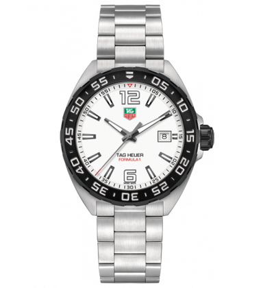 Uhrenbeweger für Uhr TAG Heuer Formula 1 Formula 1 Quartz 41 Stainless Steel / White / Bracelet