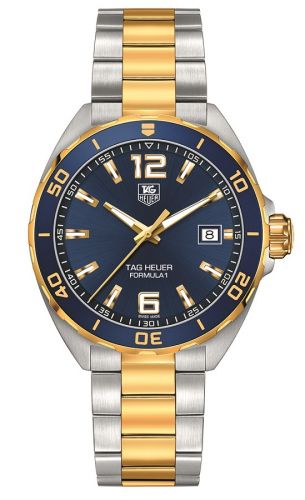 Uhrenbeweger für Uhr TAG Heuer Formula 1 Formula 1 Quartz 41 Stainless Steel / Yellow Gold / Blue / Bracelet