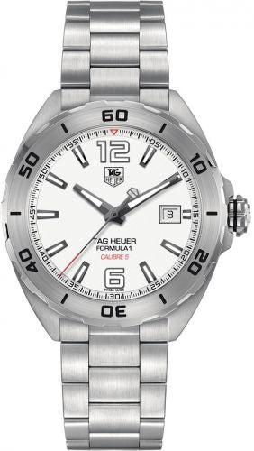 Uhrenbeweger für Uhr TAG Heuer Formula 1 Formula 1 Calibre 5 41 Stainless Steel / White / Bracelet