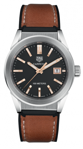 Uhrenbeweger für Uhr TAG Heuer Carrera Carrera Quartz 36 Stainless Steel / Black / Calf