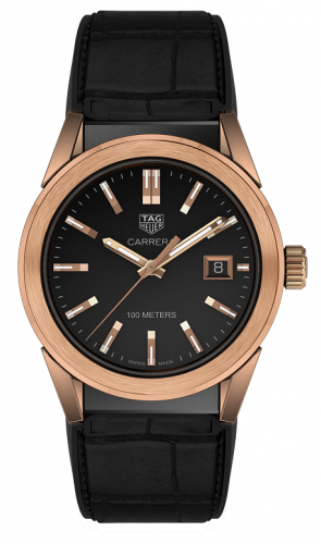 Uhrenbeweger für Uhr TAG Heuer Carrera Carrera Quartz 36 Rose Gold / Black / Alligator