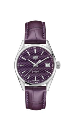 Uhrenbeweger für Uhr TAG Heuer Carrera Carrera Quartz 36 Stainless Steel / Purple