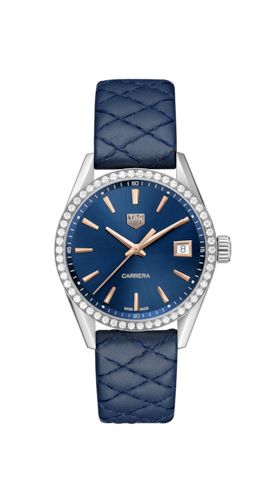 Uhrenbeweger für Uhr TAG Heuer Carrera Carrera Quartz 36 Stainless Steel / Diamond / Blue